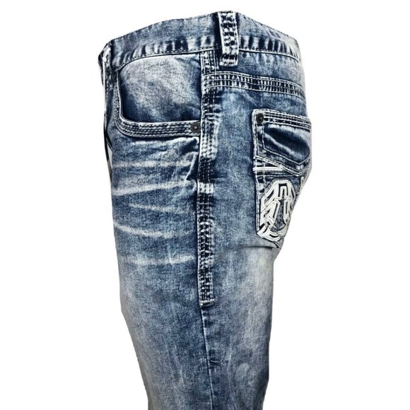 AMERICAN FIGHTER Men Denim Jeans LEGEND REVEL BRON - Picture 11 of 12